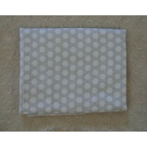 HB Hudson Baby Honeycomb Receiving Blanket Gray White Flannel Security Lovey